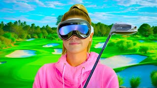 Playing Golf With Apple Vision Pro [upl. by Hsiwhem]