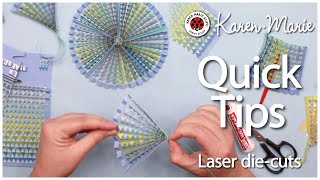 💙 Laserark vifter og rosetter  Quilling QuickTips [upl. by Bender950]