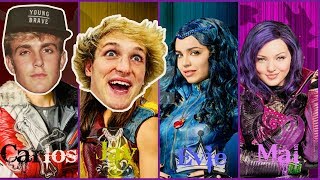 DESCENDANTS 2 CAST Which Roles For JAKE amp LOGAN PAUL [upl. by Arlynne127]