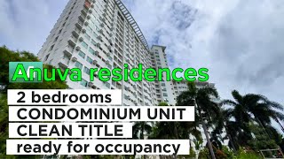 VA5824 Anuva residences condominium unit 1 bedroom fully furnished balcony and parking  RFO [upl. by Slein532]