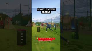 Rugby Tackle Drills rugbyunion rugby skills drills tackling tackleskills [upl. by Gorey]