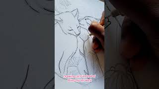 drawing fineliner arttutorial cat [upl. by Ennoitna]