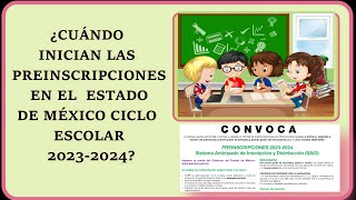 PREINSCRIPCIONES EN EDUCACIÓN BÁSICA CICLO ESCOLAR 20232024 [upl. by Arremat]