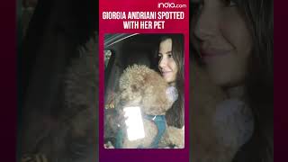 Giorgia Andriani Spotted With Her Pet 🐾💃 [upl. by Anilet575]