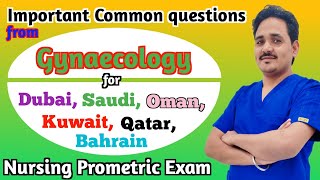 Important common questions from Gynaecology for dubaisaudiomanqatarkuwaitbahrain Prometric exam [upl. by Atinod]