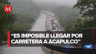 Acapulco incomunicado por deslaves e inundaciones en Autopista del Sol [upl. by Filmer]