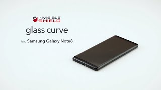 How to InvisibleShield Install Glass Curve on Galaxy Note8 [upl. by Netsrik]