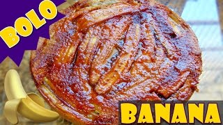 COMO FAZER BOLO DE BANANA SIMPLES E DELICIOSO  Menino Prendado [upl. by Cecelia]