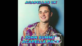 John Summit Acapella Pack Acapellas UK wav remix acapella [upl. by Cookie829]