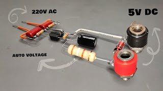 convert 220V AC to 5V DC without Transformer [upl. by Ibson]