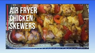 AIR FRYER CHICKEN KABOBS Chicken Skewers  LizaTony Vlogs [upl. by Lauter]