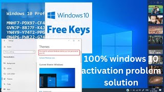 How to free activation windows 10 windows 10 activation problem kyse solve karen windows 10 pro [upl. by Annohs898]