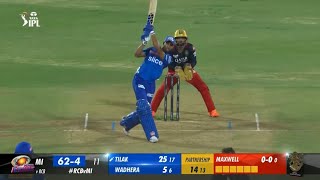 Tilak Varma Batting in IPL 2023 MI vs CSK Highlights Tilak Varma Fifty 61 Runs [upl. by Ezitram]