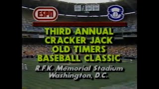 19840702  Cracker Jack Old Timers Baseball Classic with George Grande amp Jack Brickhouse ESPN [upl. by Harobed]