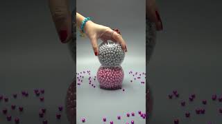 Tower of Plastic and Pearl Beads Oddly Satisfying [upl. by Colson]