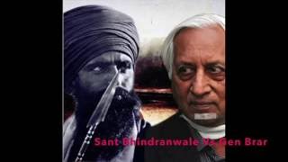 Sant Bhindranwale Vs Gen Brar JAGOWALE Ft Kam Lohgarh [upl. by Rehctaht]