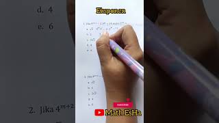 SOAL MATEMATIKA DASAR EKSPONEN PERPANGKATAN [upl. by Hallsy]