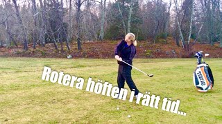 Rotera höften i rätt tid Golftips med Marcus Edblad [upl. by Artemla]