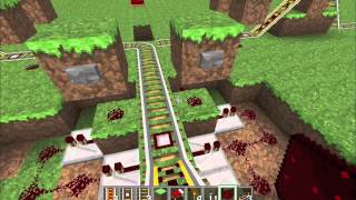 Minecraft 3 Way Rail Junction v2 [upl. by Nolava]