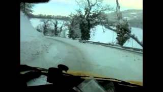 Weishaupt Renault kangoo on ice  crash [upl. by Greenquist]