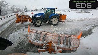 Winterdienst in Tirol❄️Schneeräumung die Erste 2023 Teil 2  Unimog U400 [upl. by Assecnirp]