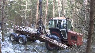 Hemma byggd skogsmaskin home made forestry machine [upl. by Ronnoc]