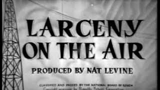 Action Crime Drama Movie  Larceny On The Air 1937 [upl. by Aia]