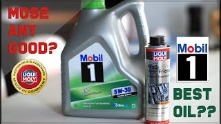 ENGINE FRICTION  LIQUI MOLY MOS2  MOBIL 5W30  ENGINE OIL ADDITIVE  EPISODE 4  SYNTHETIC MINERAL [upl. by Darej851]