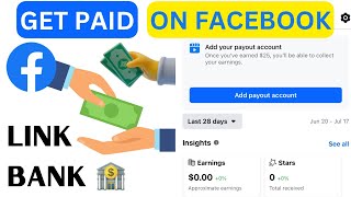 Add Payout Account Facebook Stars Payout Settings  Facebook Stars Monetization [upl. by Ozner673]