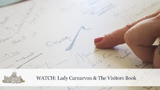 Lady Carnarvon amp Highclere Castles Visitors Books [upl. by Kerwinn]