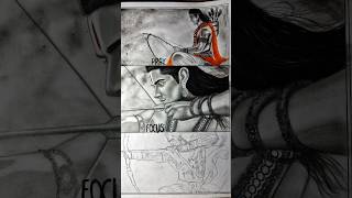 Shree Ram drawing art drawing shortfeed realisticwork realisticartist Thakurvanshikarana [upl. by Plumbo238]