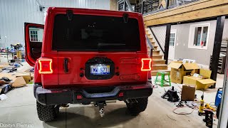 Wrangler 392 gets MetalCloak spare tire delete [upl. by Nylhtak]