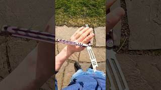 Basic Balisong Combo balisong butterflyknife trainer fidgettoys toy shortsfeed short trick [upl. by Tica]