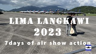 LIMA 2023 full of airshow action LangkawiMalaysia [upl. by Chamkis717]