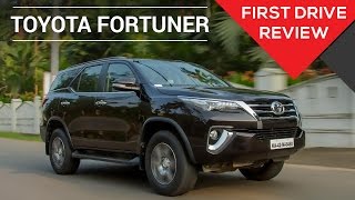 2016 Toyota Fortuner  First Drive Review  Zigwheels [upl. by Neiviv]