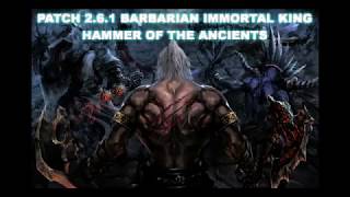 Diablo 3 Patch 261 Barbarian HotA Immortal King Hammer of the Ancients Gr Solo nseason  season12 [upl. by Campball]