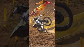 View of Haiden Deegan’s crash at Hangtown 2024 [upl. by Oniluap]