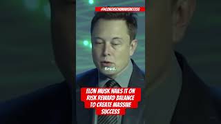 Elon musk nails it on risk reward balance to create massive success [upl. by Glovsky382]