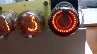 dekatron og4  in4 nixie clock prototype [upl. by Acinoev593]