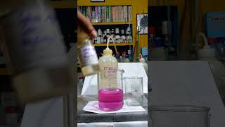 Reaction of potassium per manganate solution with H2S gas PracticalTheoryClassroom viralvideo [upl. by Frohne487]