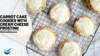 Carrot Cake Cookies with Cream Cheese Frosting [upl. by John]