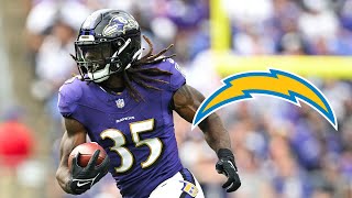 New RB Gus Edwards Highlights  LA Chargers [upl. by Saretta]