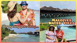 Maldives Water Villa ❤️😎  Vlog By Singapore Ebong vlog family maldives [upl. by Ahsoyek]