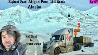 Scariest Drive to Alaska Highest Glacier 😱  Prudhoe Bay  Deadhorse  Arctic Ocean [upl. by Ellesirg]