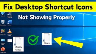 Desktop Icon Not Showing Properly Windows 10  Fix Desktop Icons Not Working Properly Easiest Way [upl. by Nyrem]