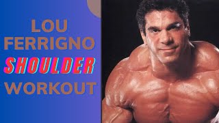 Lou Ferrigno Shoulder Workout  Lou Ferrigno Shoulder Routine  Old School Bodybuilding [upl. by Yremogtnom]