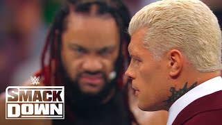 Cody Rhodes Agrees To Bloodline Rules vs Solo Sikoa  WWE SmackDown Highlights 8224  WWE on USA [upl. by Nodrog]