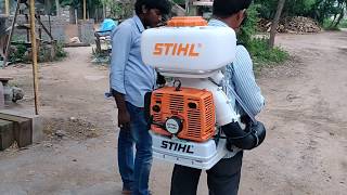 SR 420 Mist Blower STIHL installation [upl. by Celesta674]