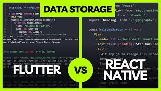 Data Storage Decoded Flutter vs React Native Uncovered [upl. by Sullecram104]