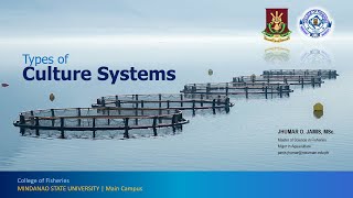 Aquaculture Types of Culture Systems [upl. by Switzer154]